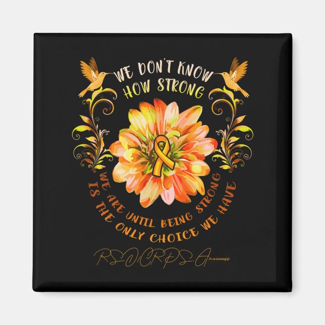 Rsrps Awareness Flower We Dont Know How Strong  Magnet (Framsidan)