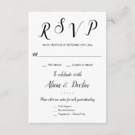 RSVP 3 menyvalssvar Svar