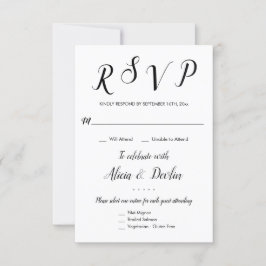 RSVP 3 menyvalssvar Svar
