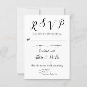 RSVP 3 menyvalssvar Svar