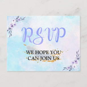 RSVP Akvarellpastell Vykort