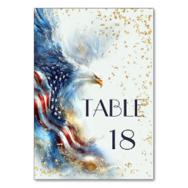 RSVP Bald Eagle Patriotic USA Semiquincentennial Bordsnummer