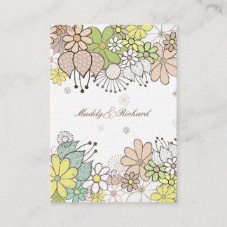 RSVP Bröllop Neutrala Blommor Gör-det-själv Anpass Tilläggskort