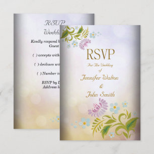 RSVP Elegant Event Guld Silver Vitt Inbjudningar
