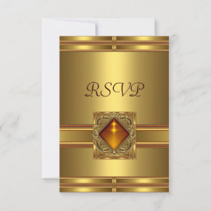 RSVP Guld på Guld-svar OSA Kort