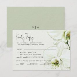RSVP-kort Bröllopsorkidé. OSA Kort