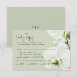 RSVP-kort Bröllopsorkidé. OSA Kort