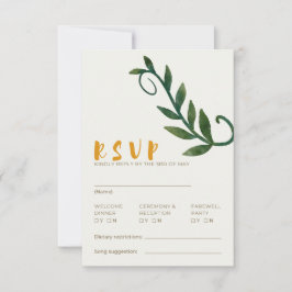 RSVP-kort för Rooted in Love-serien Inbjudningar