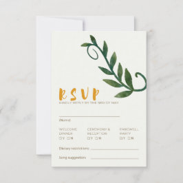 RSVP-kort för Rooted in Love-serien Inbjudningar