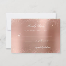 RSVP Rose Blush Vit Glitter Bröllopsdusch1 OSA Kort