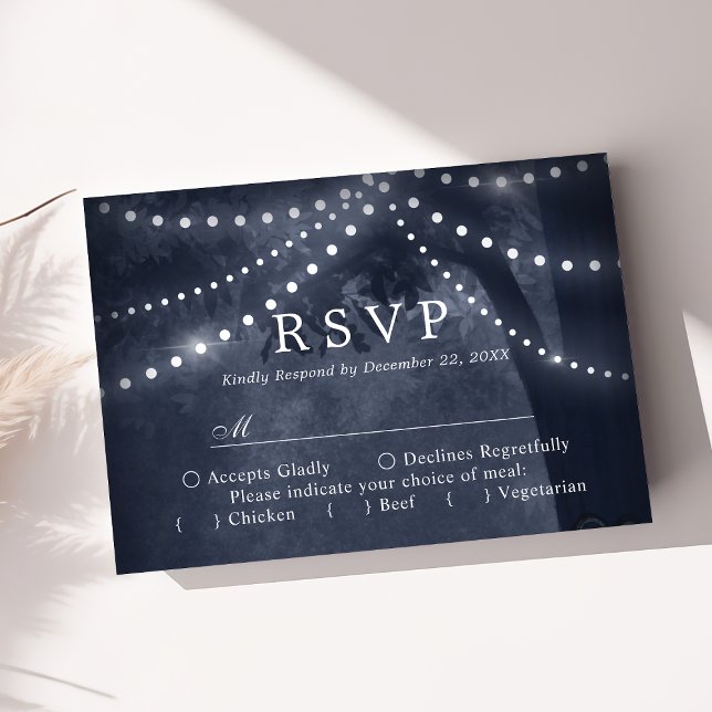 RSVP RSVP Rustic Tree Lights OSA Kort (Skapare uppladdad)