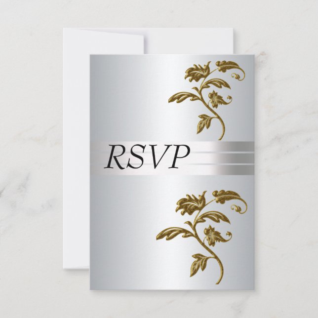 RSVP Silver Inbjudningar (Framsida)