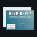 RSVP SVAR SVARSKORT modern blå mintfärgad gradient<br><div class="desc">av kat massard >>> https://linktr.ee/simplysweetpaperie <<< En rolig, djärv design för dina RSVP SVARSKORT - för att matcha dina huvudinbjudningar. Älskar designen, men vill se några ändringar - ett annat färgschema, produkt, lägg till ett foto eller anpassa för en annan tillställning - inget problem, kontakta mig bara, KAT@SIMPLYSWEETPAPERIE.COM Jag hjälper...</div>