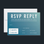 RSVP SVAR SVARSKORT modern blå mintfärgad gradient<br><div class="desc">av kat massard >>> https://linktr.ee/simplysweetpaperie <<< En rolig, djärv design för dina RSVP SVARSKORT - för att matcha dina huvudinbjudningar. Älskar designen, men vill se några ändringar - ett annat färgschema, produkt, lägg till ett foto eller anpassa för en annan tillställning - inget problem, kontakta mig bara, KAT@SIMPLYSWEETPAPERIE.COM Jag hjälper...</div>