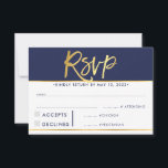 RSVP SVAR SVARSKORT modern fet navy falskt guld<br><div class="desc">av kat massard >>> https://linktr.ee/simplysweetpaperie <<< En fet typsnittsdesign för dina RSVP SVARSKORT - för att matcha dina huvudinbjudningar. Gillar designen, men vill se några ändringar - ett annat färgschema, produkt, lägg till ett foto eller anpassat för en annan tillställning - inga problem, kontakta mig bara, KAT@SIMPLYSWEETPAPERIE.COM Jag hjälper dig...</div>
