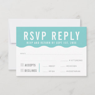 RSVP SVAR SVARSKORT modern fet söt våg mint