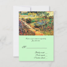 RSVP, svarsblankett, van Gogh