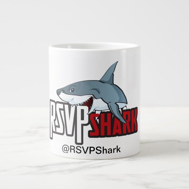 RSVPShark Kaffe Mugg Jumbo Mugg (Framsidan)