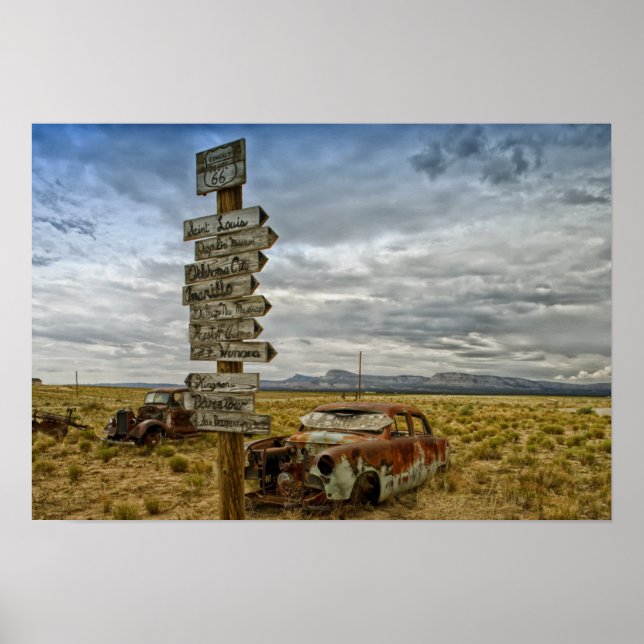 RT 66 Arizona Desert Poster (Framsidan)