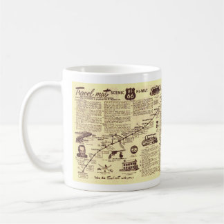 Rt 66 Chicago till den Springfield Travelmat Kaffemugg