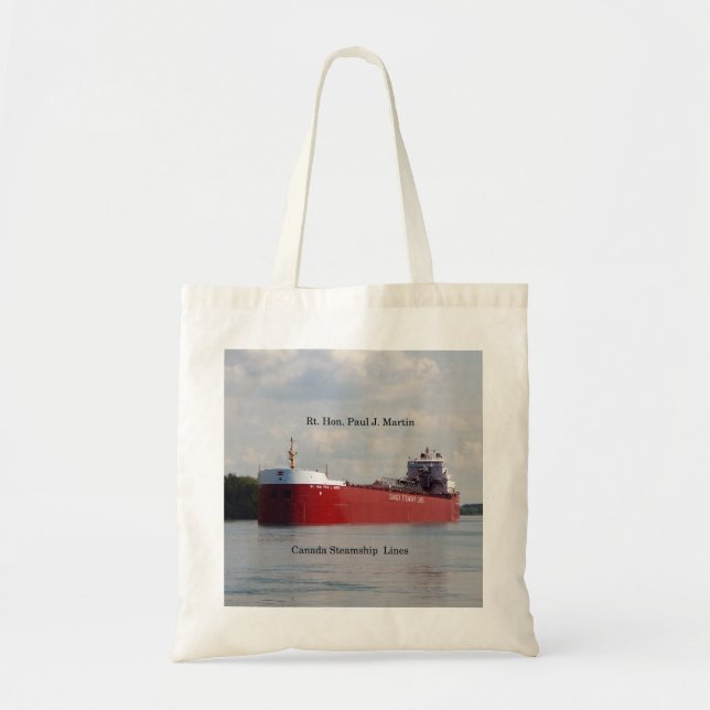 Rt Hon Paul J. Martin gick till väskan Tygkasse (Framsidan)
