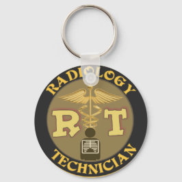 RT RADIOLOGY TECHNICIAN BADGE - LOGOTYP NYCKELRING