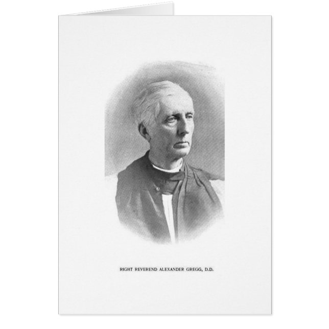 Rt. Rev. alexander Gregg Hälsningskort (Framsidan)