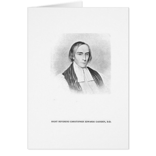 Rt. Rev. Christopher Edwards Gadsden Hälsningskort (Framsidan)