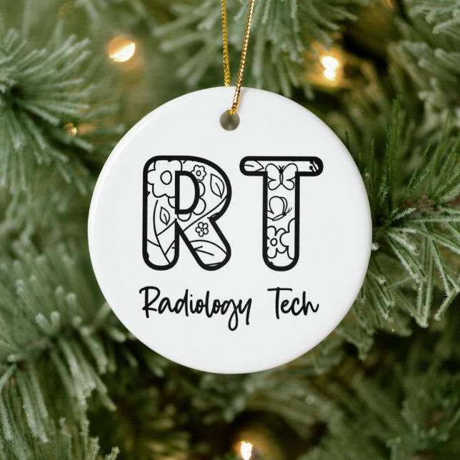 RT-teknikens röntgentekniska röntgentekniska röntg Julgransprydnad Keramik (Träd)