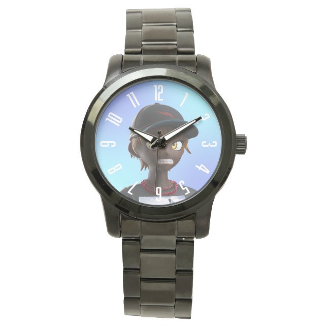 RTFKT x Murakami CloneX 6061 Black Watch Armbandsur (Framsida)