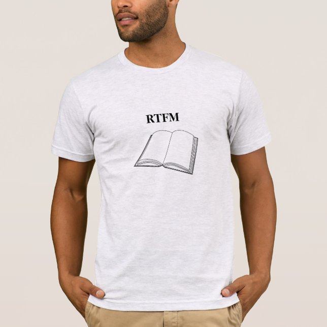 RTFM Funny och coola, Gråt t-shirt (Framsida)