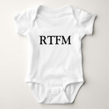 RTFM Läs den jävla Manualen Rolig Nyfödd T-Shirt
