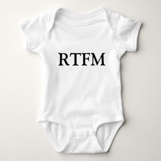 RTFM Läs den jävla Manualen Rolig Nyfödd T-Shirt