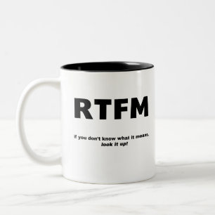 RTFM Två-Tonad MUGG