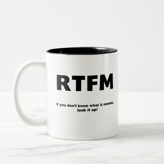 RTFM Två-Tonad MUGG (Vänster)