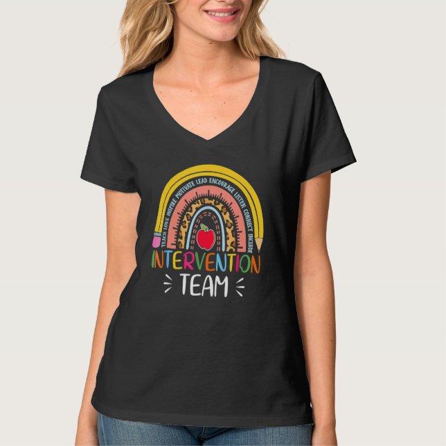 Rti Team Response Intervention Lärare Skolteam T Shirt (Framsida)