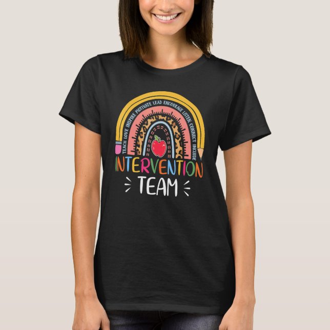 Rti Team Response Intervention Teacher School Team T Shirt (Framsida)