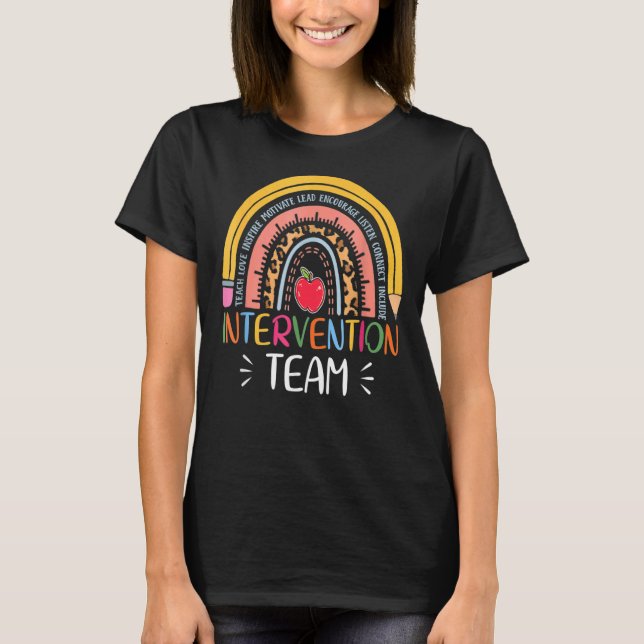 Rti Team Response Intervention Teacher School Team T Shirt (Framsida)
