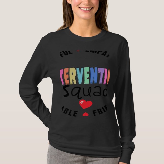 RTI Team Response Teacher Back to School Intervent T Shirt (Framsida)