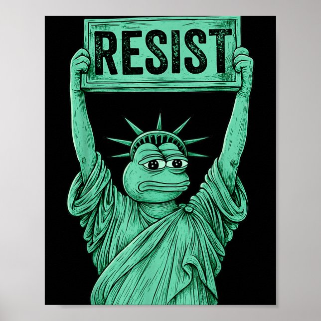 Rtland Frog Funny City Art - Rtland Frog Protest  Poster (Framsidan)