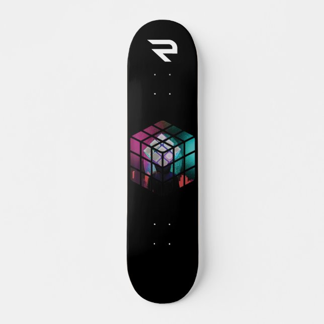 RU3IX-Skateboard Mini Skateboard Bräda 18,5 Cm (Framsida)