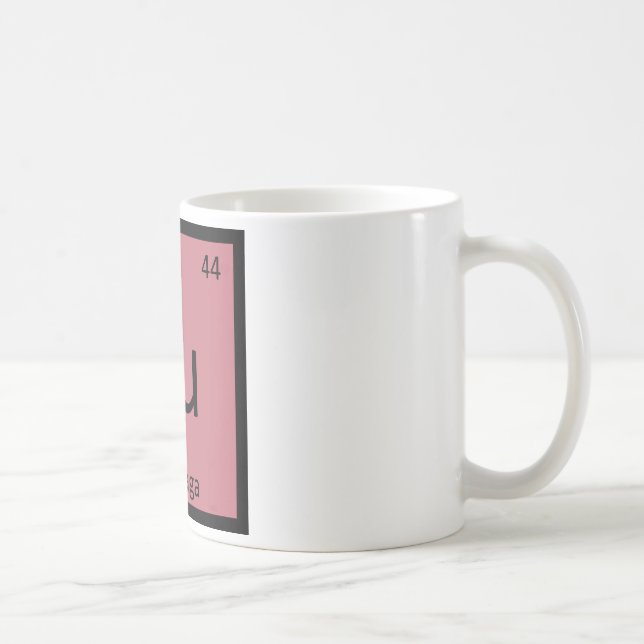 Ru - Periodiskt bord för Rutabagagrönsakkemi Kaffemugg (Höger)