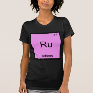 Ru - Rubens Rolig Kemiskt Element Symbol T-Shirt