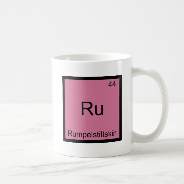 Ru - Rumpelstiltskin Rolig Kemielement T-shirt Kaffemugg (Höger)