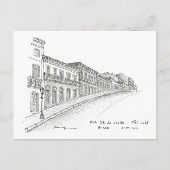 Rua 28 de Julho, São Luís, Brasilien Vykort (Framsida)