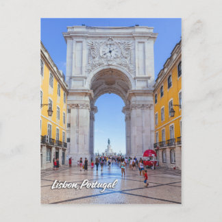 Rua Augusta Arch i Lissabon Vykort