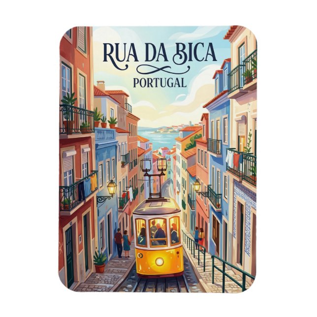 Rua da Bica de Duarte Belo Portugal Magnet (Vertikal)