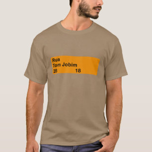 Rua Tom Jobim, Rio de Janeiro, gata undertecknar T Shirt