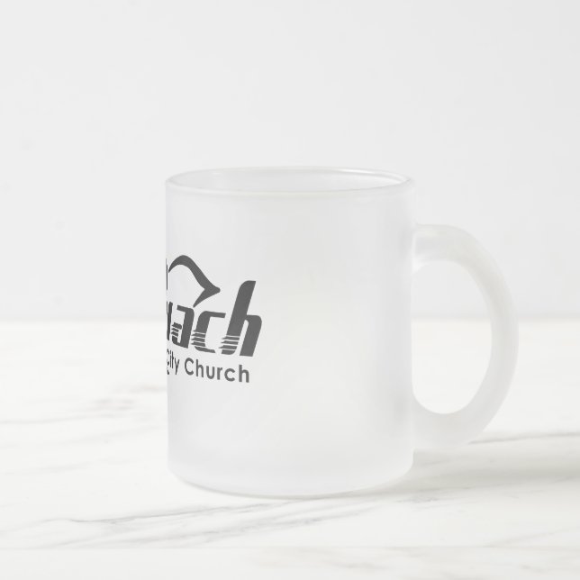 Ruach stadskyrka frostad glasmugg (Höger)