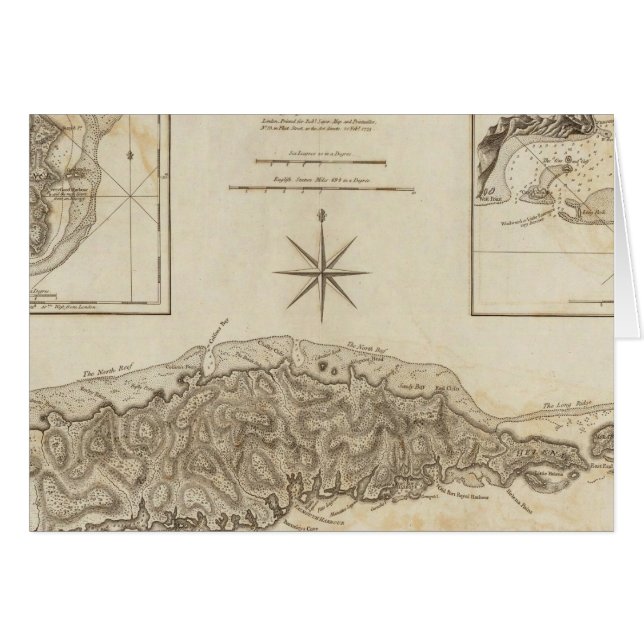 Ruatan eller Rattan Hälsningskort (Framsidan Horizontal)